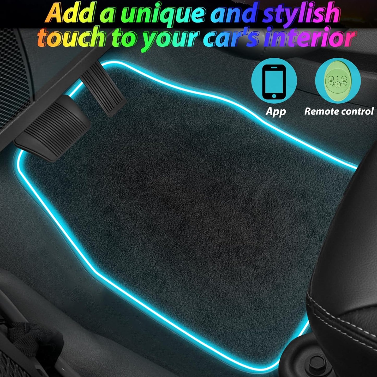 DriveGlow LED Car Floor Mats